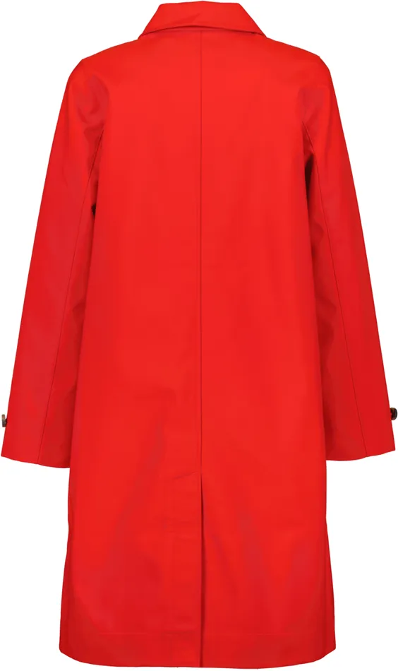 Solveig Coat Chili Red Women Didriksons Trenchcoats