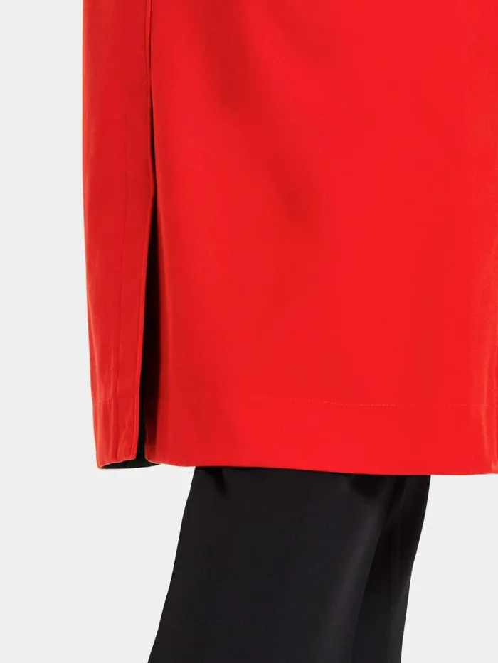 Solveig Coat Chili Red Women Didriksons Trenchcoats