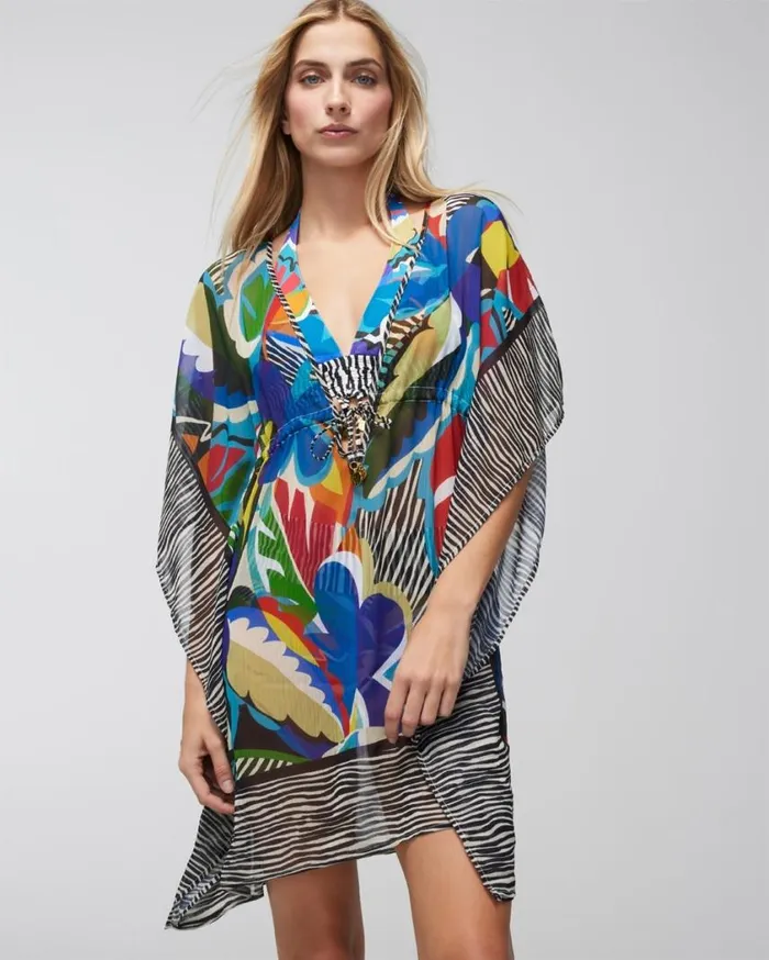 Soma Bleu Rod The Mix Chiffon Caftan Multi Women Swim