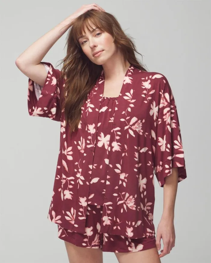 Soma Cool Nights Sleep Cardi Nightfall Navy Women Matching Sets and Separates Soma Cool Nights Sleep Cardi Nightfall Navy Women Matching Sets and Separates