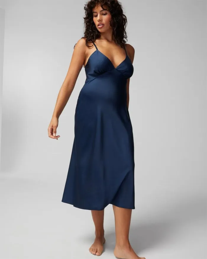 Soma Satin Gown Iced Coffee Women Lingerie