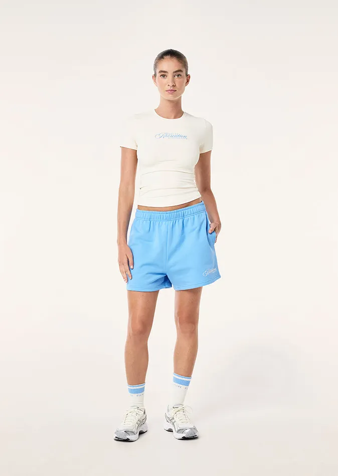 SPORT CLUB SHORT SLEEVE TEE IN WHISPER WHITE Tees PE Nation Women
