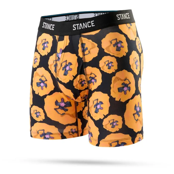 Stance Poly Boxer Brief Poppyland 8211 Orange Men Stance Boxers and Briefs
