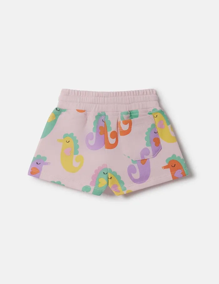 Stella McCartney Baby Girls Kids Seahorse Print Shorts Pink Stella McCartney Baby Girls Kids Seahorse Print Shorts Pink