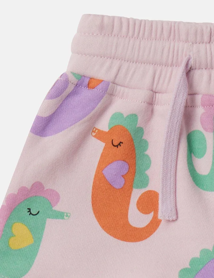 Stella McCartney Baby Girls Kids Seahorse Print Shorts Pink Stella McCartney Baby Girls Kids Seahorse Print Shorts Pink