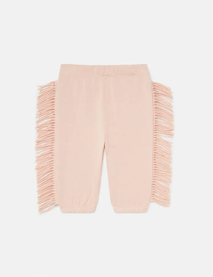 Stella McCartney Baby Girls Kids Western Fringed Joggers Peach Pink Stella McCartney Baby Girls Kids Western Fringed Joggers Peach Pink
