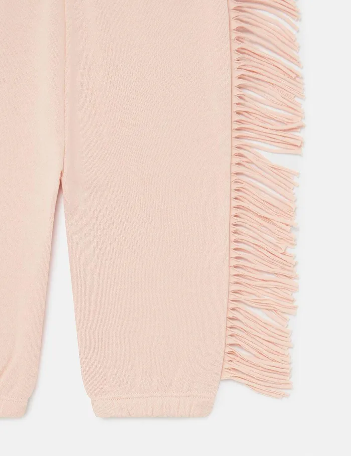 Stella McCartney Baby Girls Kids Western Fringed Joggers Peach Pink Stella McCartney Baby Girls Kids Western Fringed Joggers Peach Pink