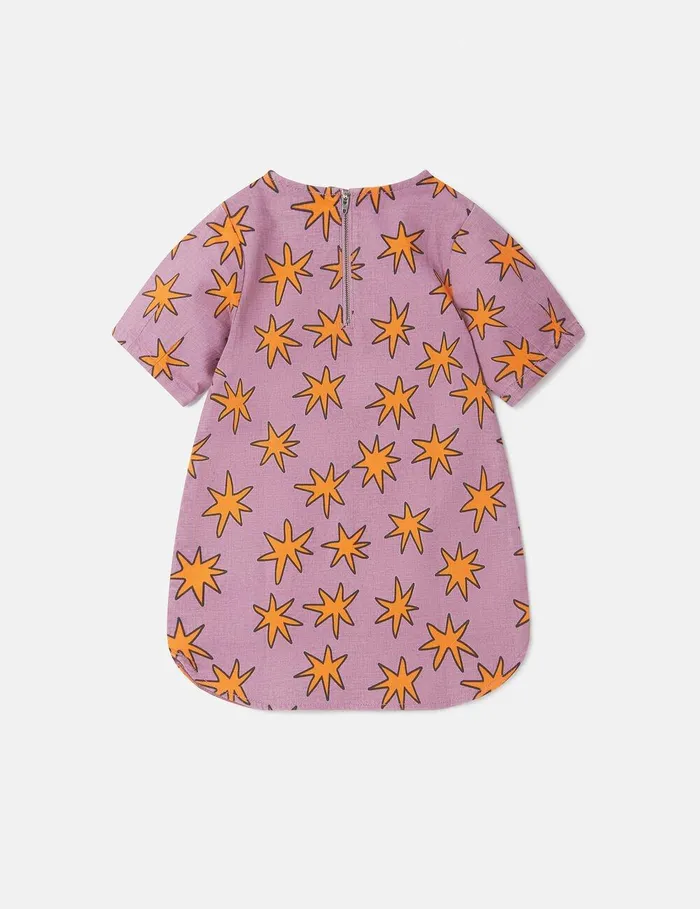 Stella McCartney Dresses and Jumpsuits Kids Bright Stars Fringed Dress Violet Multi