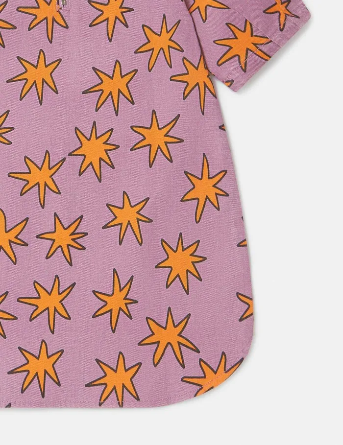 Stella McCartney Dresses and Jumpsuits Kids Bright Stars Fringed Dress Violet Multi