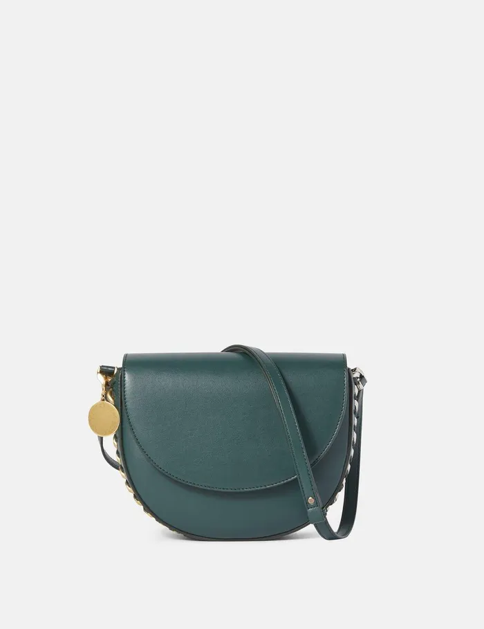 Stella McCartney Frayme Bag Women Frayme Medium Flap Shoulder Bag Forest Green Stella McCartney Frayme Bag Women Frayme Medium Flap Shoulder Bag Forest Green