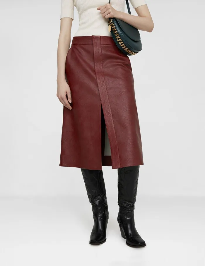 Stella McCartney Frayme Bag Women Frayme Medium Flap Shoulder Bag Forest Green