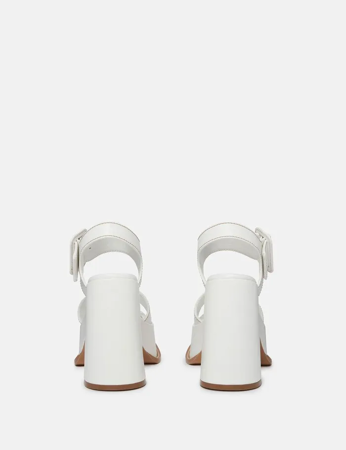Stella McCartney Heels Women Skyla Buckled Platform Sandals Midnight Black Stella McCartney Heels Women Skyla Buckled Platform Sandals Midnight Black
