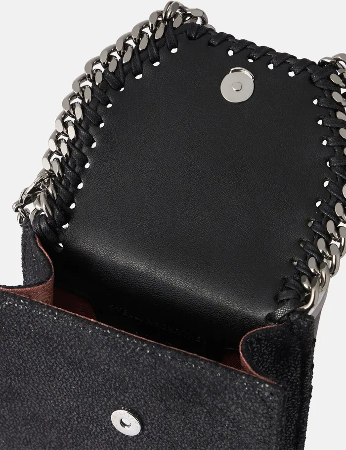 Stella McCartney Iconic Falabella Women Falabella Crossbody Phone Pouch Black Stella McCartney Iconic Falabella Women Falabella Crossbody Phone Pouch Black