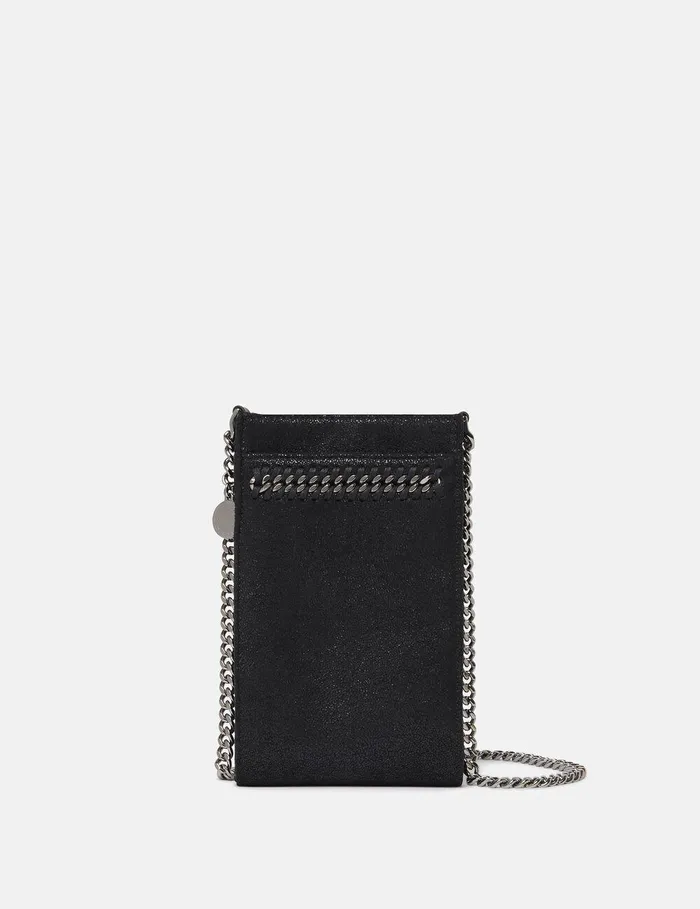 Stella McCartney Iconic Falabella Women Falabella Phone Pouch Pitch Black