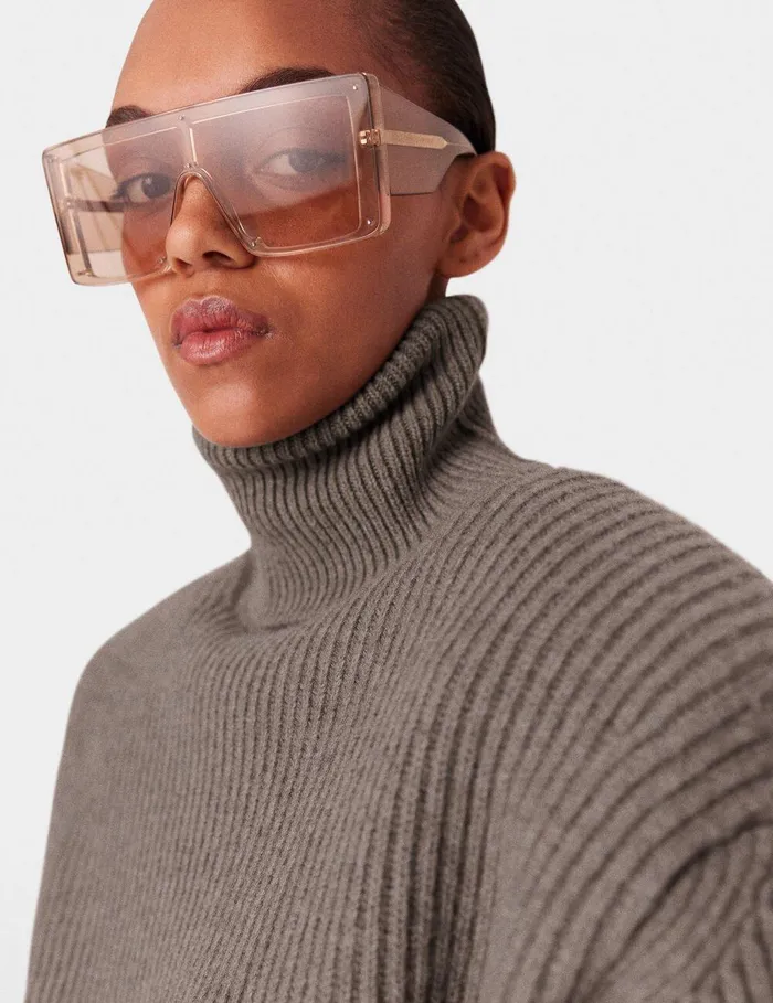 Stella McCartney Knitwear Women LongSleeve Turtleneck Jumper Taupe Brown Stella McCartney Knitwear Women LongSleeve Turtleneck Jumper Taupe Brown