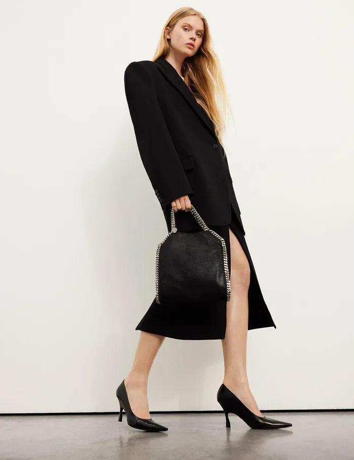 Stella McCartney Mini Bags And Clutches Women Falabella Mini Tote Bag Black Stella McCartney Mini Bags And Clutches Women Falabella Mini Tote Bag Black
