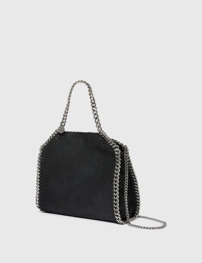 Stella McCartney Mini Bags And Clutches Women Falabella Mini Tote Bag Black Stella McCartney Mini Bags And Clutches Women Falabella Mini Tote Bag Black