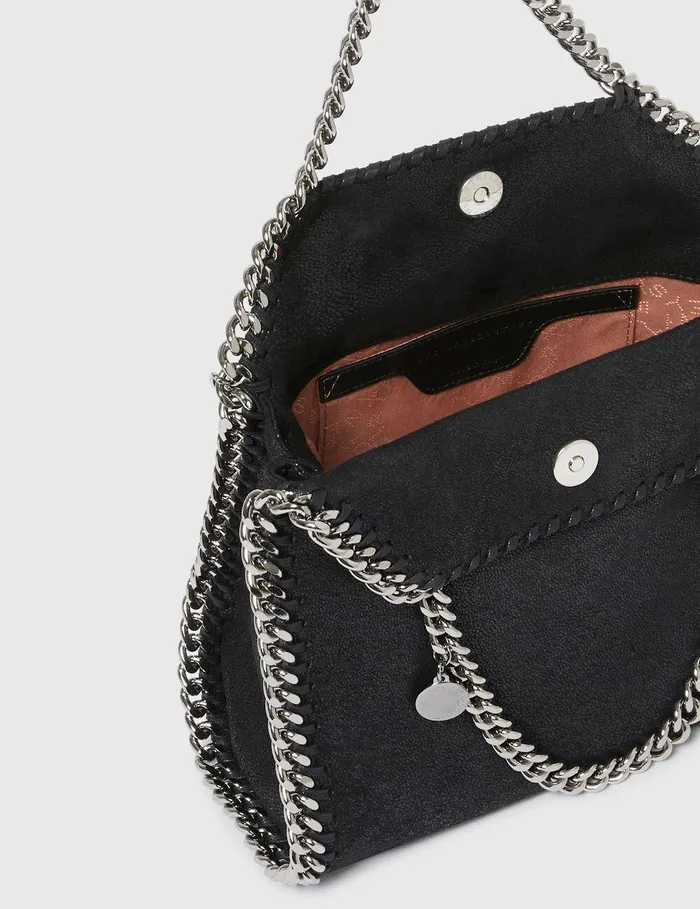 Stella McCartney Mini Bags And Clutches Women Falabella Mini Tote Bag Black Stella McCartney Mini Bags And Clutches Women Falabella Mini Tote Bag Black