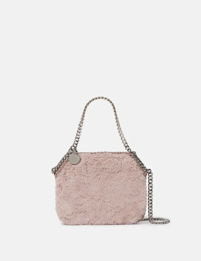 Stella McCartney Mini Bags And Clutches Women Falabella Tiny Teddy Tote Bag Dusty Pink Stella McCartney Mini Bags And Clutches Women Falabella Tiny Teddy Tote Bag Dusty Pink