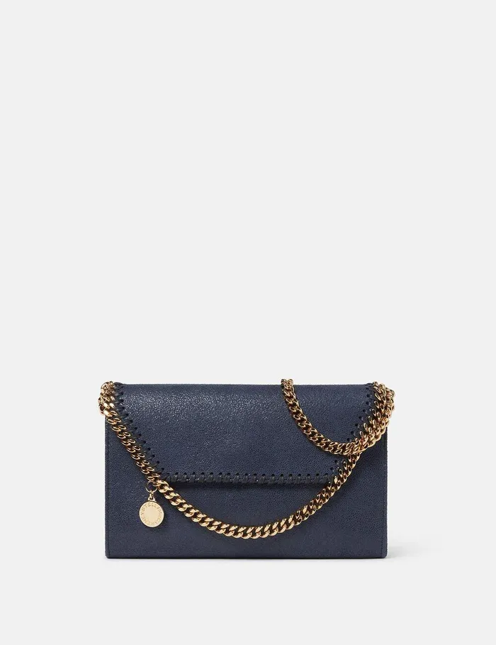 Stella McCartney Mini Bags And Clutches Women Falabella Wallet Crossbody Bag Indigo Moon Stella McCartney Mini Bags And Clutches Women Falabella Wallet Crossbody Bag Indigo Moon