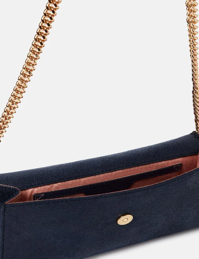 Stella McCartney Mini Bags And Clutches Women Falabella Wallet Crossbody Bag Indigo Moon Stella McCartney Mini Bags And Clutches Women Falabella Wallet Crossbody Bag Indigo Moon