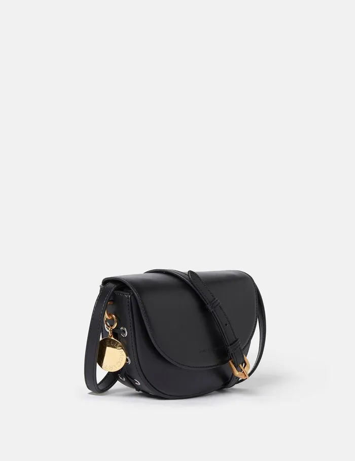 Stella McCartney Mini Bags And Clutches Women Frayme Whipstitch Small Shoulder Bag Midnight Black Stella McCartney Mini Bags And Clutches Women Frayme Whipstitch Small Shoulder Bag Midnight Black