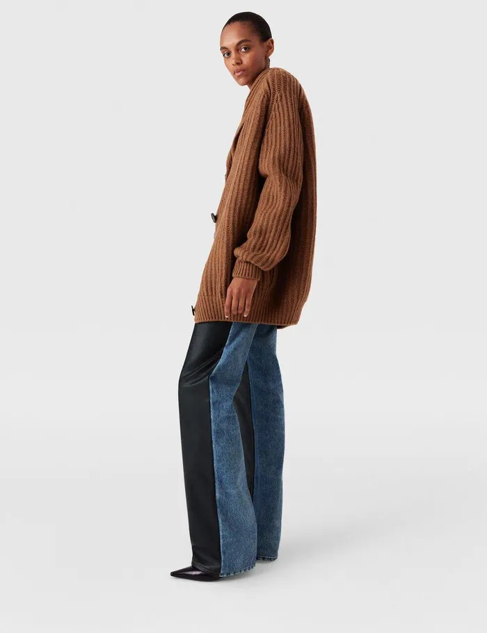 Stella McCartney Pants And Shorts Women Chaps Embroidered StraightLeg Jeans Blue Stella McCartney Pants And Shorts Women Chaps Embroidered StraightLeg Jeans Blue