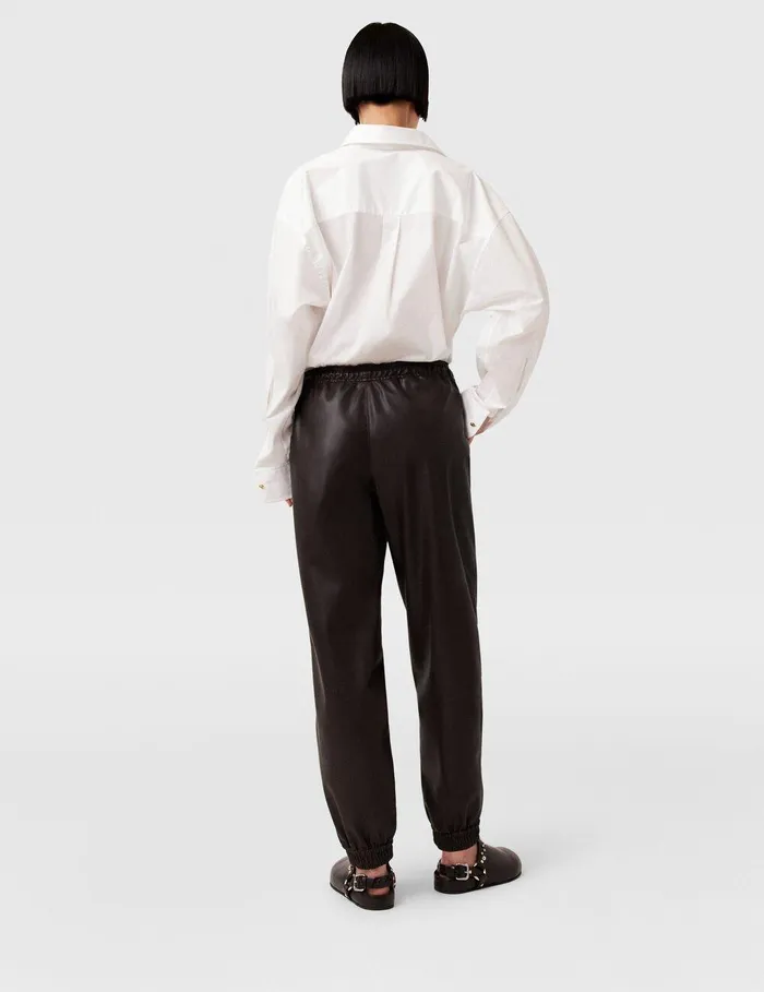 Stella McCartney Pants And Shorts Women Drawstring Alter Mat Sweatpants Dark Chocolate Brown Stella McCartney Pants And Shorts Women Drawstring Alter Mat Sweatpants Dark Chocolate Brown