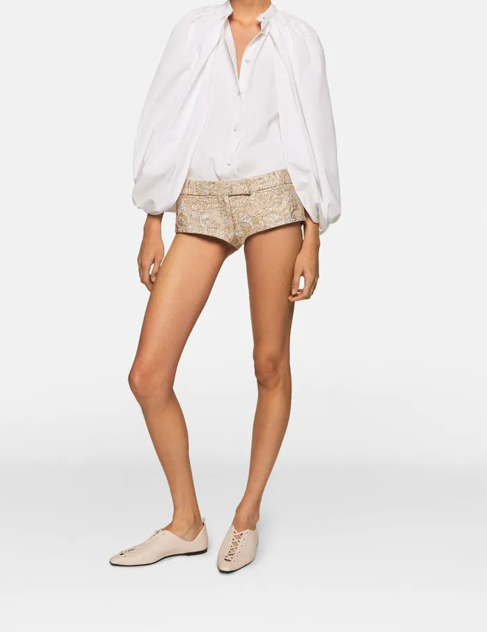 Stella McCartney Shirts And Tops Women CapeSleeve Cotton Shirt Pure White Stella McCartney Shirts And Tops Women CapeSleeve Cotton Shirt Pure White