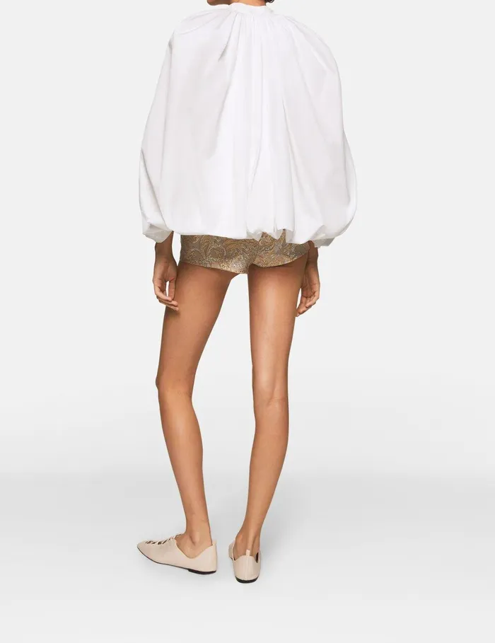 Stella McCartney Shirts And Tops Women CapeSleeve Cotton Shirt Pure White Stella McCartney Shirts And Tops Women CapeSleeve Cotton Shirt Pure White