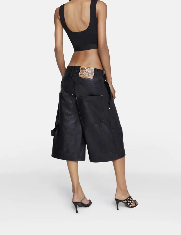 Stella McCartney Shirts And Tops Women SWave Tape Crop Top Black Stella McCartney Shirts And Tops Women SWave Tape Crop Top Black