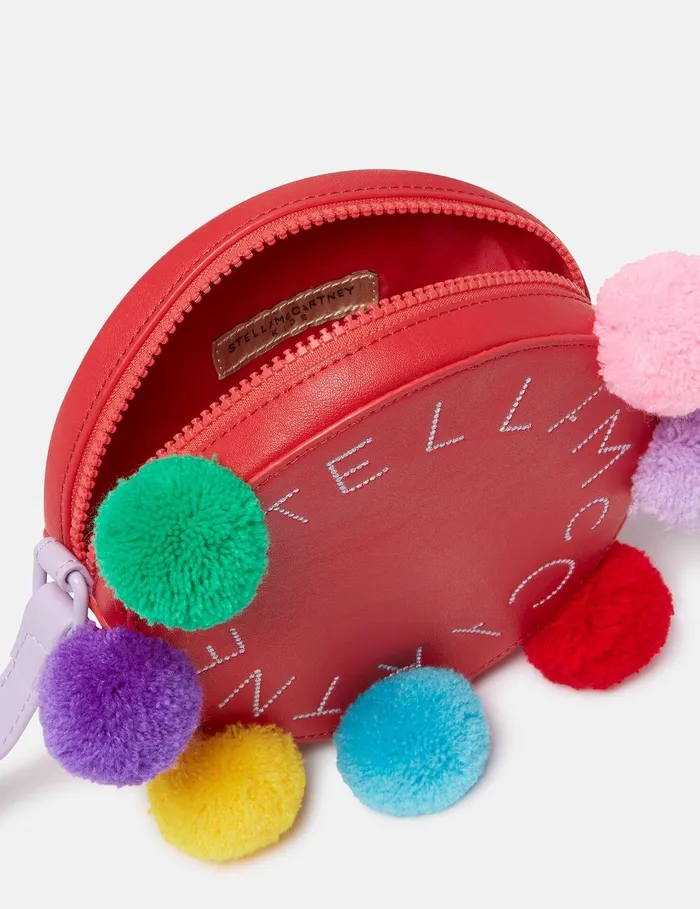 Stella McCartney Shoes And Bags Kids Logo Strap Crossbody Bag Red
