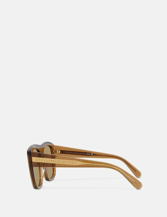 Stella McCartney Sunglasses Women StraightEdge Square Sunglasses Glossy Nude Stella McCartney Sunglasses Women StraightEdge Square Sunglasses Glossy Nude