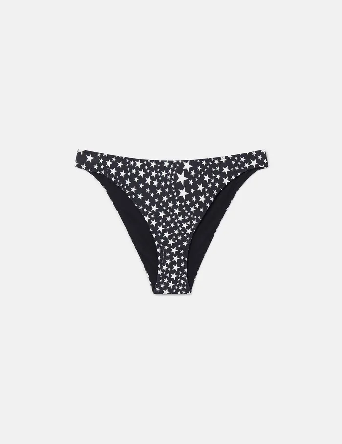 Stella McCartney Swimwear Women Star Print Mini Bikini Briefs Blackivory
