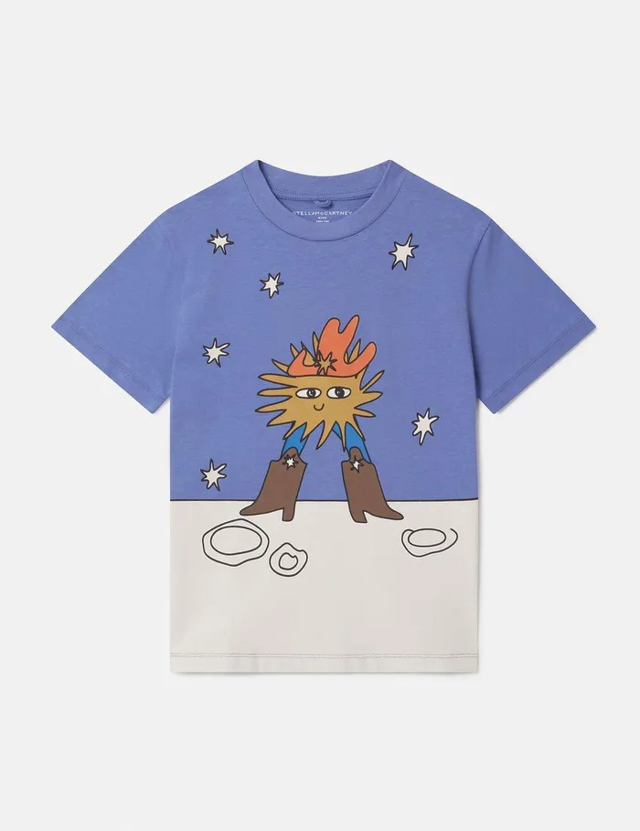 Stella McCartney TShirts And Sweatshirt Kids Cosmic Cowboy Graphic TShirt Multicolor Stella McCartney TShirts And Sweatshirt Kids Cosmic Cowboy Graphic TShirt Multicolor