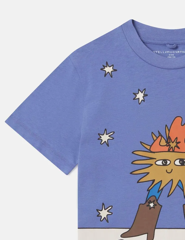Stella McCartney TShirts And Sweatshirt Kids Cosmic Cowboy Graphic TShirt Multicolor Stella McCartney TShirts And Sweatshirt Kids Cosmic Cowboy Graphic TShirt Multicolor