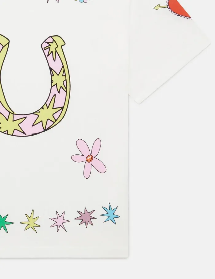 Stella McCartney TShirts And Tops Kids Shooting Stars Graphic TShirt Ivory Stella McCartney TShirts And Tops Kids Shooting Stars Graphic TShirt Ivory