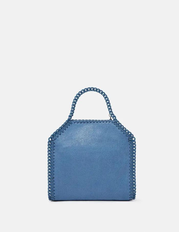 Stella McCartney TopHandle Bags Women Falabella Tiny Enamel Tote Bag Sky Blue Stella McCartney TopHandle Bags Women Falabella Tiny Enamel Tote Bag Sky Blue