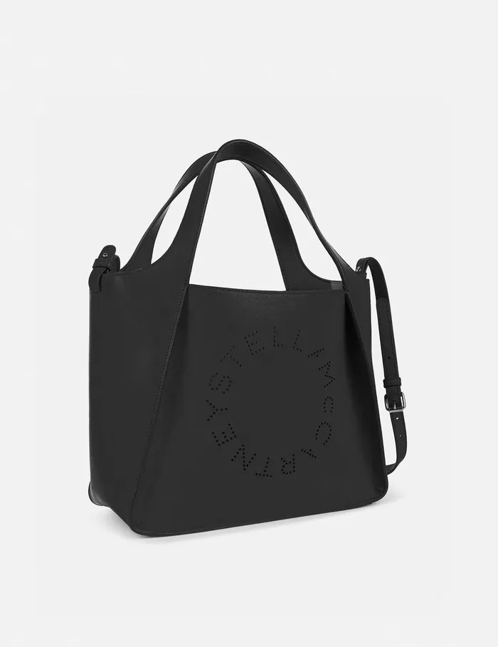 Stella McCartney TopHandle Bags Women Logo Crossbody Tote Bag Black Stella McCartney TopHandle Bags Women Logo Crossbody Tote Bag Black