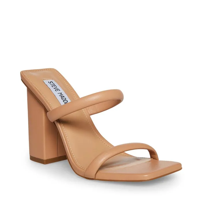Steve Madden Blake Tan Womens Mules