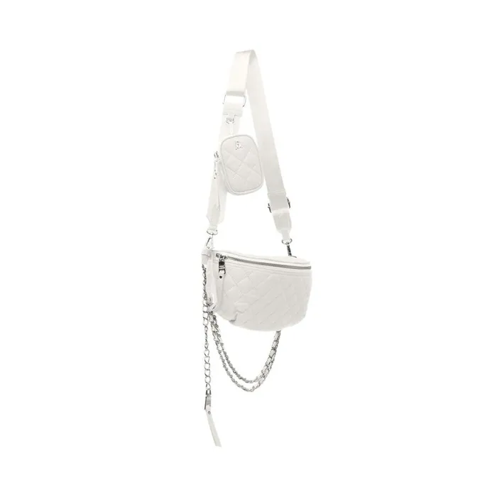 Steve Madden Bpossess White Womens Belt Bags and Backpacks