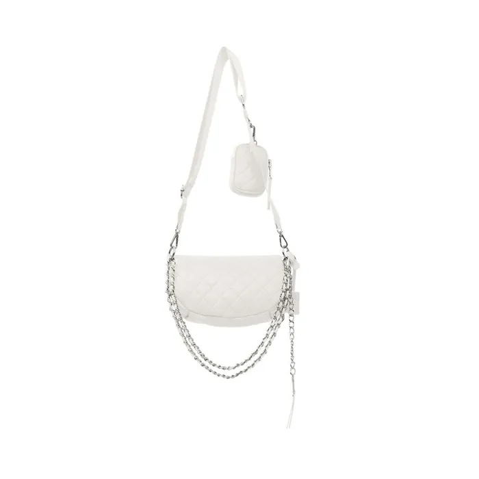 Steve Madden Bpossess White Womens Belt Bags and Backpacks