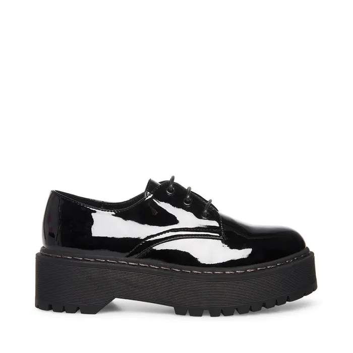 Steve Madden Brenton Black Patent Womens Loafers