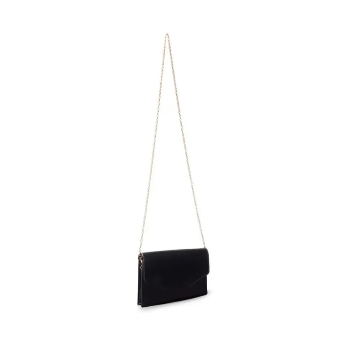 Steve Madden Bworldly Black Patent Womens Shoulder Bags