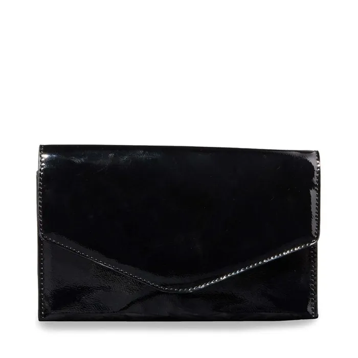 Steve Madden Bworldly Black Patent Womens Shoulder Bags