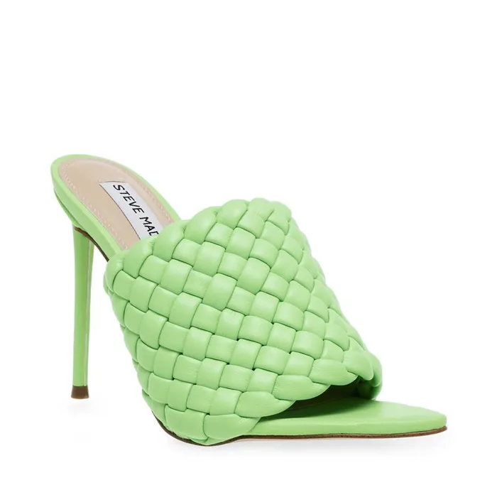 Steve Madden Fateful Light Green Womens Mules