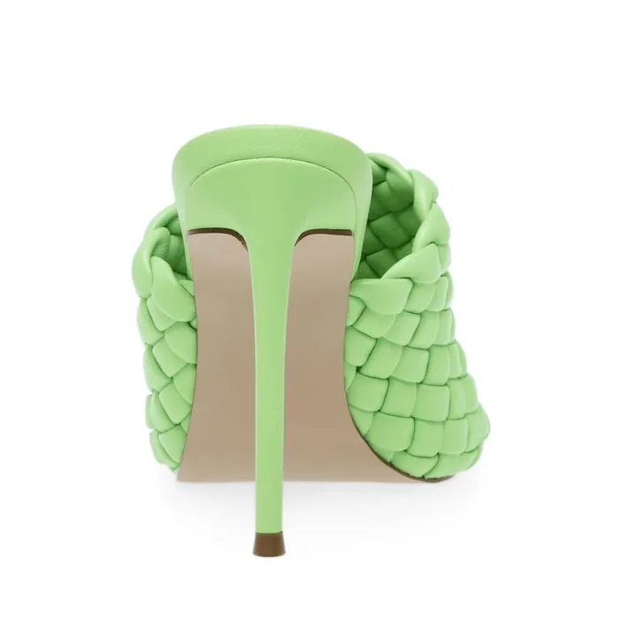 Steve Madden Fateful Light Green Womens Mules
