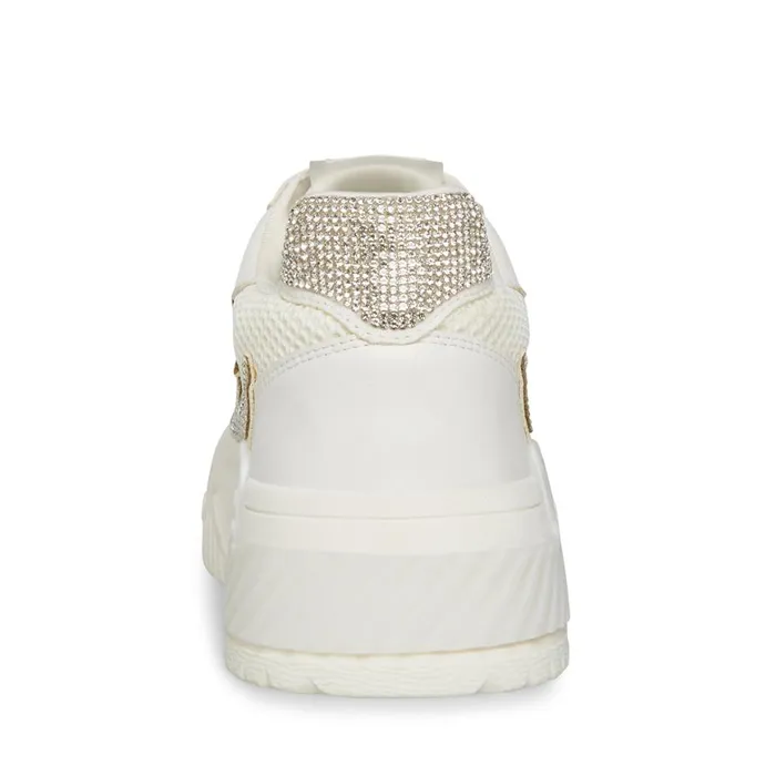 Steve Madden Flames White Womens Sneakers Steve Madden Flames White Womens Sneakers