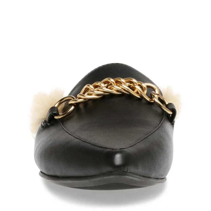 Steve Madden Foreseen F Black Womens Slippers