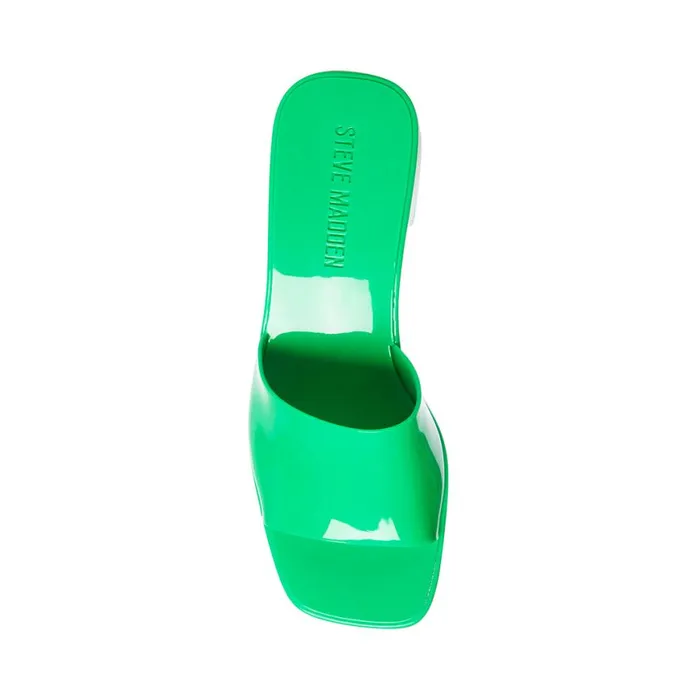 Steve Madden Harlin Green Womens Mules
